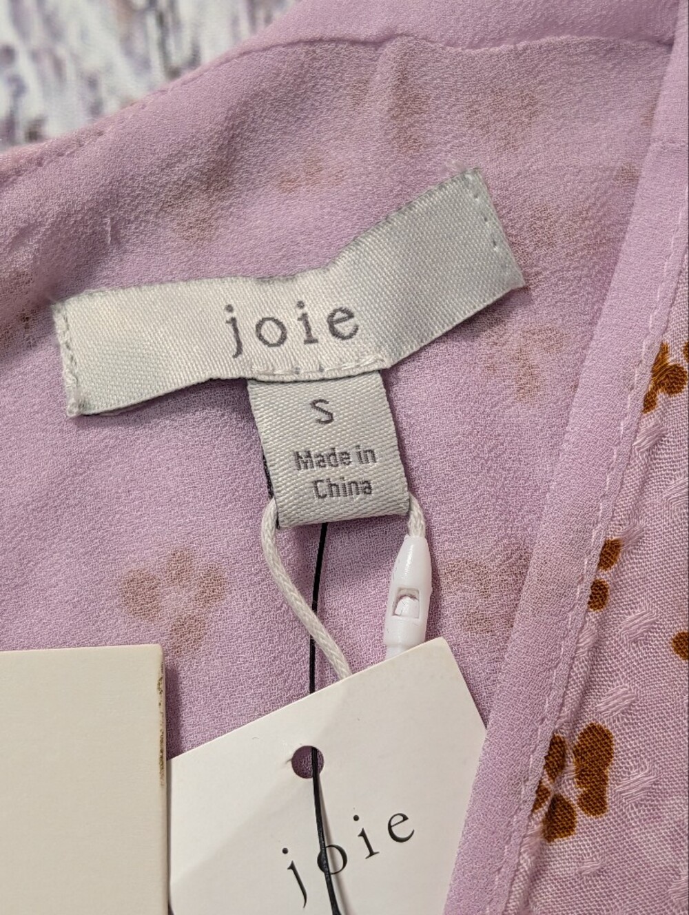 Joie Lavender Floral Wrap Midi Dress Ruffle Sleeve Small - Picture 11 of 16